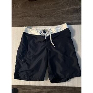 Old Navy Boy's Blue Board Shorts M Swim Beach Nautical Water Park Resortwear